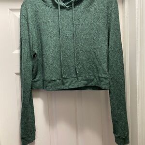 Green Windsor Women's Cropped Hoodie